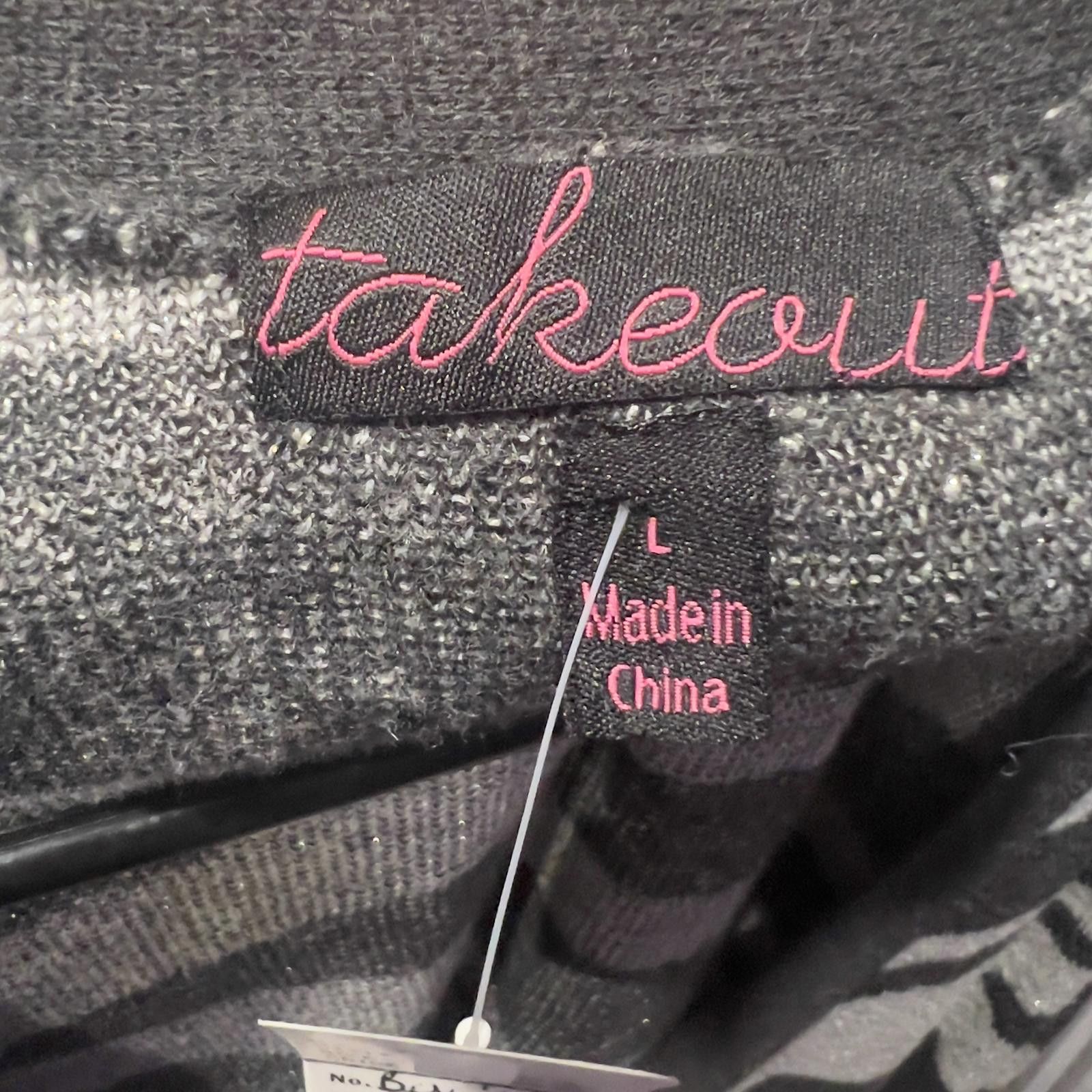 Other Takeout Women's Zebra Print Button-Up Cardigan Sweater, Size Size L / US 10 / IT 46 - 3 Thumbnail