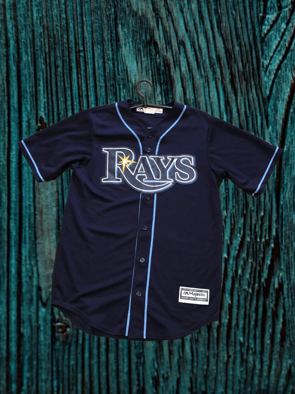 Majestic Vintage Y2K Majestic Tampa Bay Rays Stitched Jersey Blue S Size US S / EU 44-46 / 1 - 1 Thumbnail