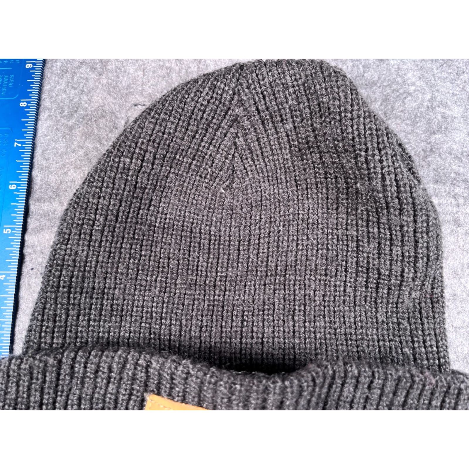 Timberland Timberland Beanie Adult One Size Gray Knit 100% Acrylic Ski Hike Camp Hat/Cap Unisex Adults Beanie Outdoor Logo 90s? Size ONE SIZE - 3 Thumbnail