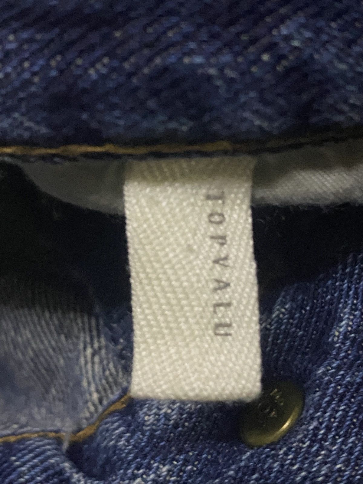 Other Vintage Japanese Brand Top Valu Blue Wash Distressed Jeans Size US 36 / EU 52 - 15 Thumbnail