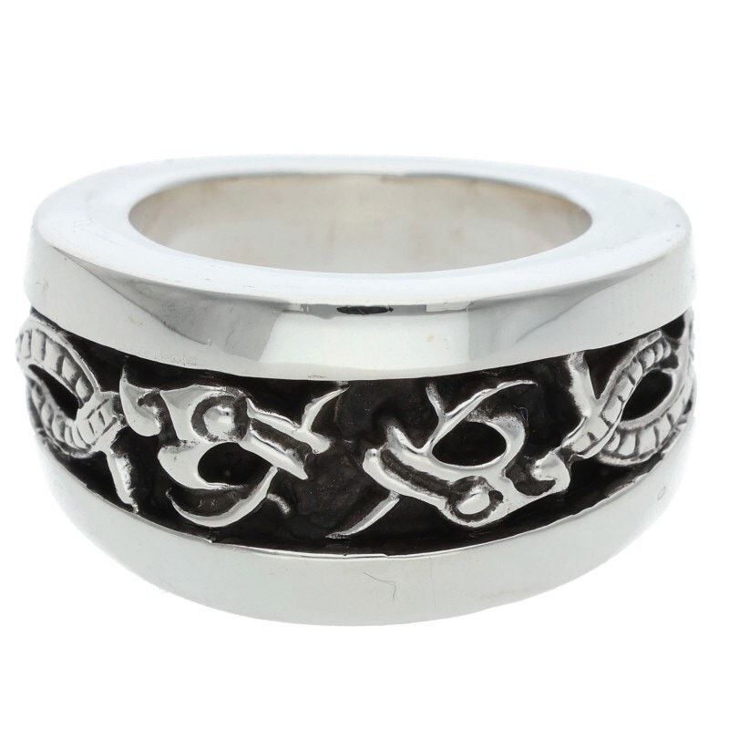 Chrome Hearts Chrome Hearts Narrow V Celtic Band Ring Size ONE SIZE - 1 Thumbnail