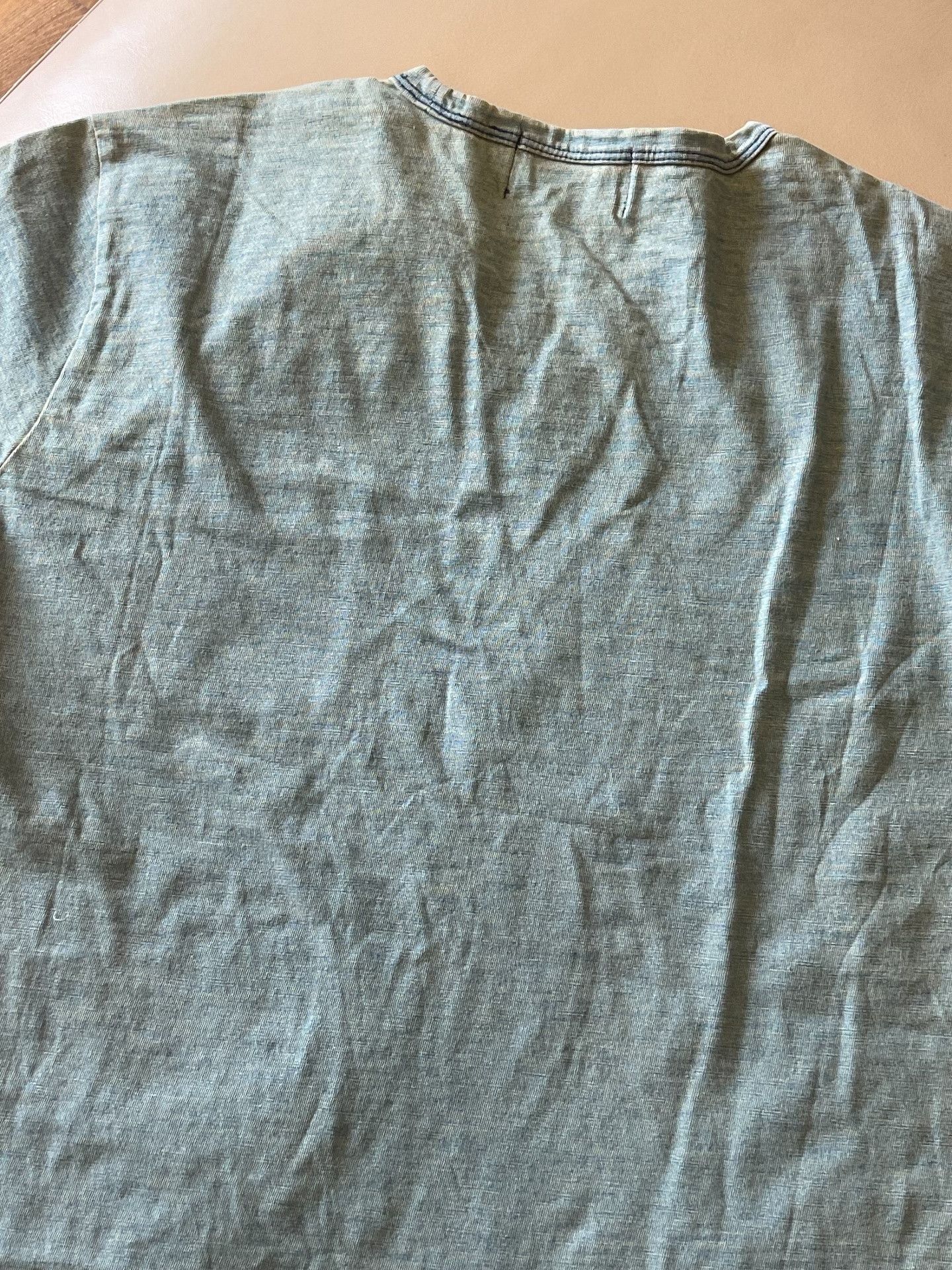 RRL Ralph Lauren RRL Indigo Dyed Heavy Washed Tee Size US L / EU 52-54 / 3 - 7 Thumbnail