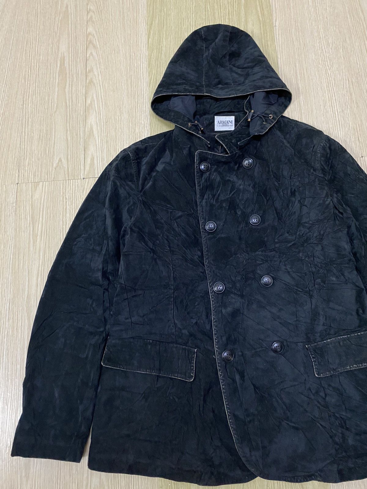 Armani Collezioni Armani Collezioni made in Uruguay Velvet hoodie jacket Size US M / EU 48-50 / 2 - 3 Thumbnail