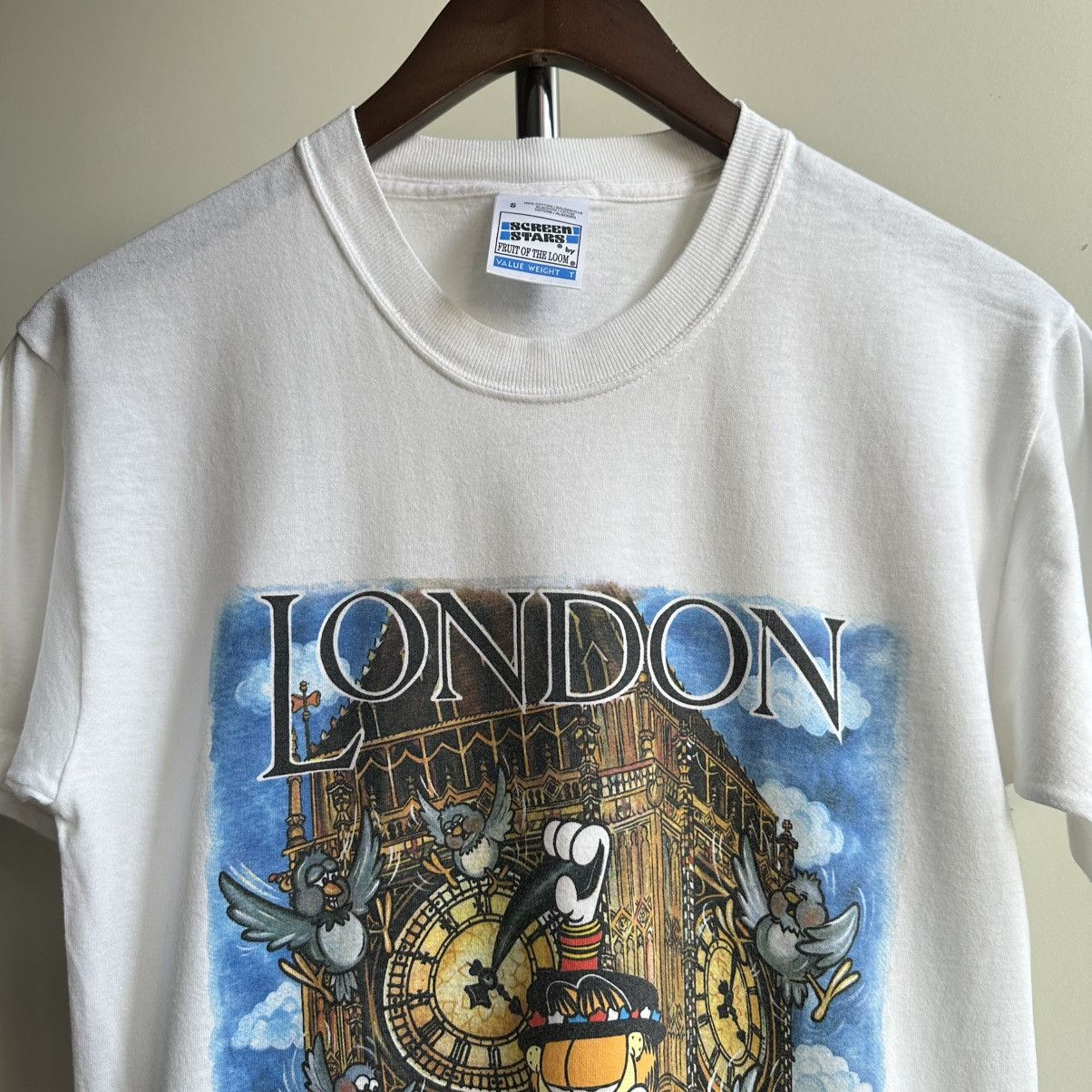 Vintage Vintage 90s Garfield London England Movie Graphic Tee Size US S / EU 44-46 / 1 - 2 Thumbnail