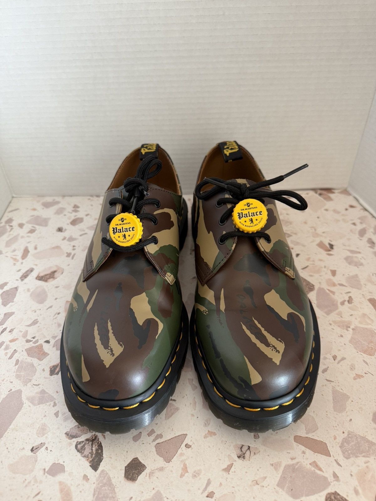 Dr. Martens × Palace Palace Woodland Camo Dr Martens 1461 Sz 10 