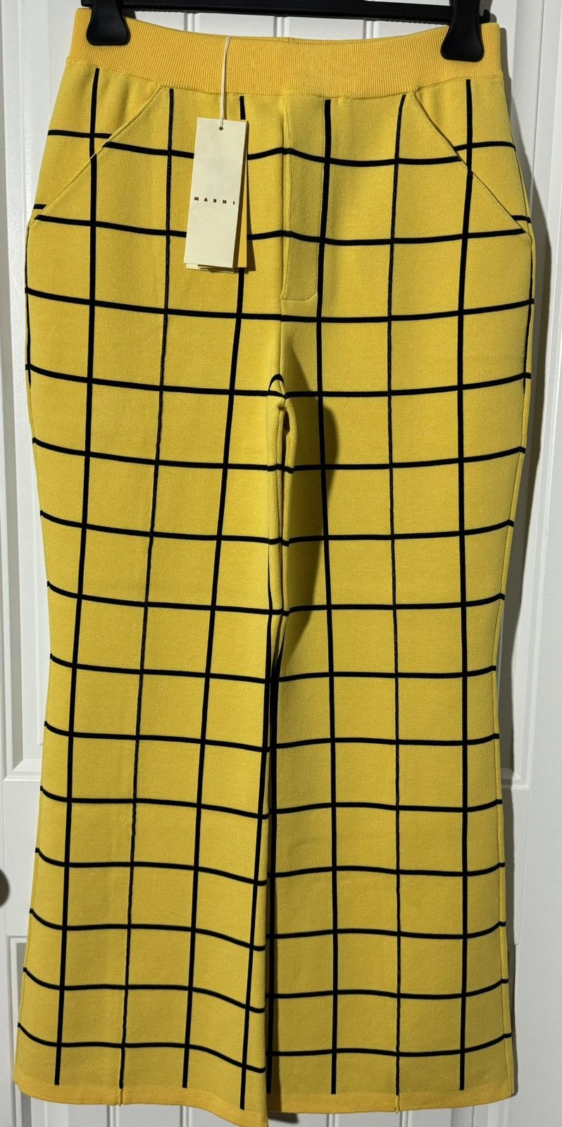 Marni Marni Yellow Grid Pants NWT Size 58 (42 US) FW Runway Size US 42 / EU 58 - 7 Thumbnail
