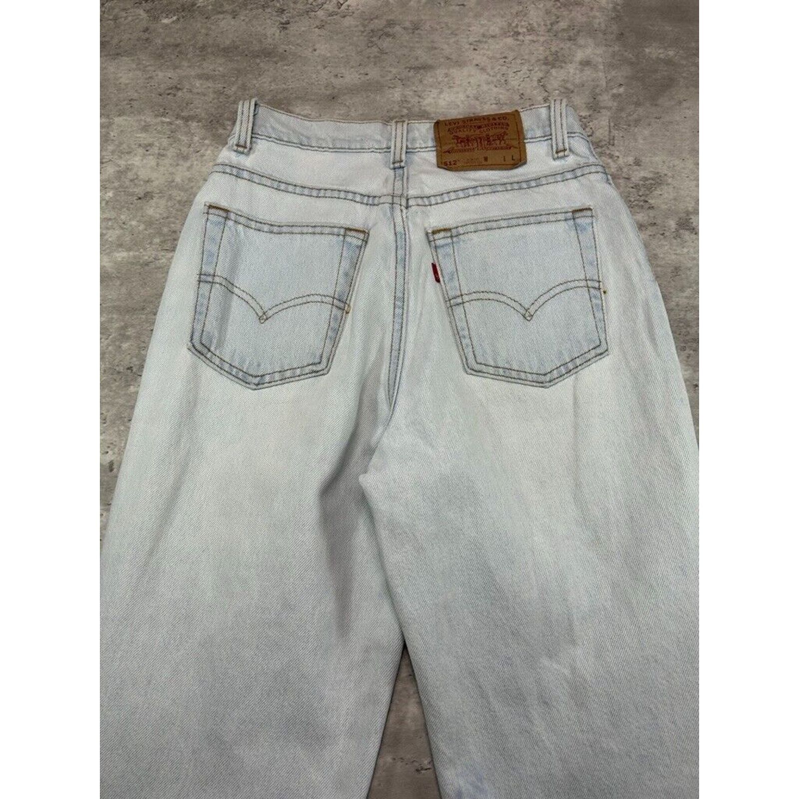 Levi's Vintage 90s Levis 512 Red Tab Slim Fit Denim Pants Size 26 Size US 26 / EU 42 - 7 Thumbnail