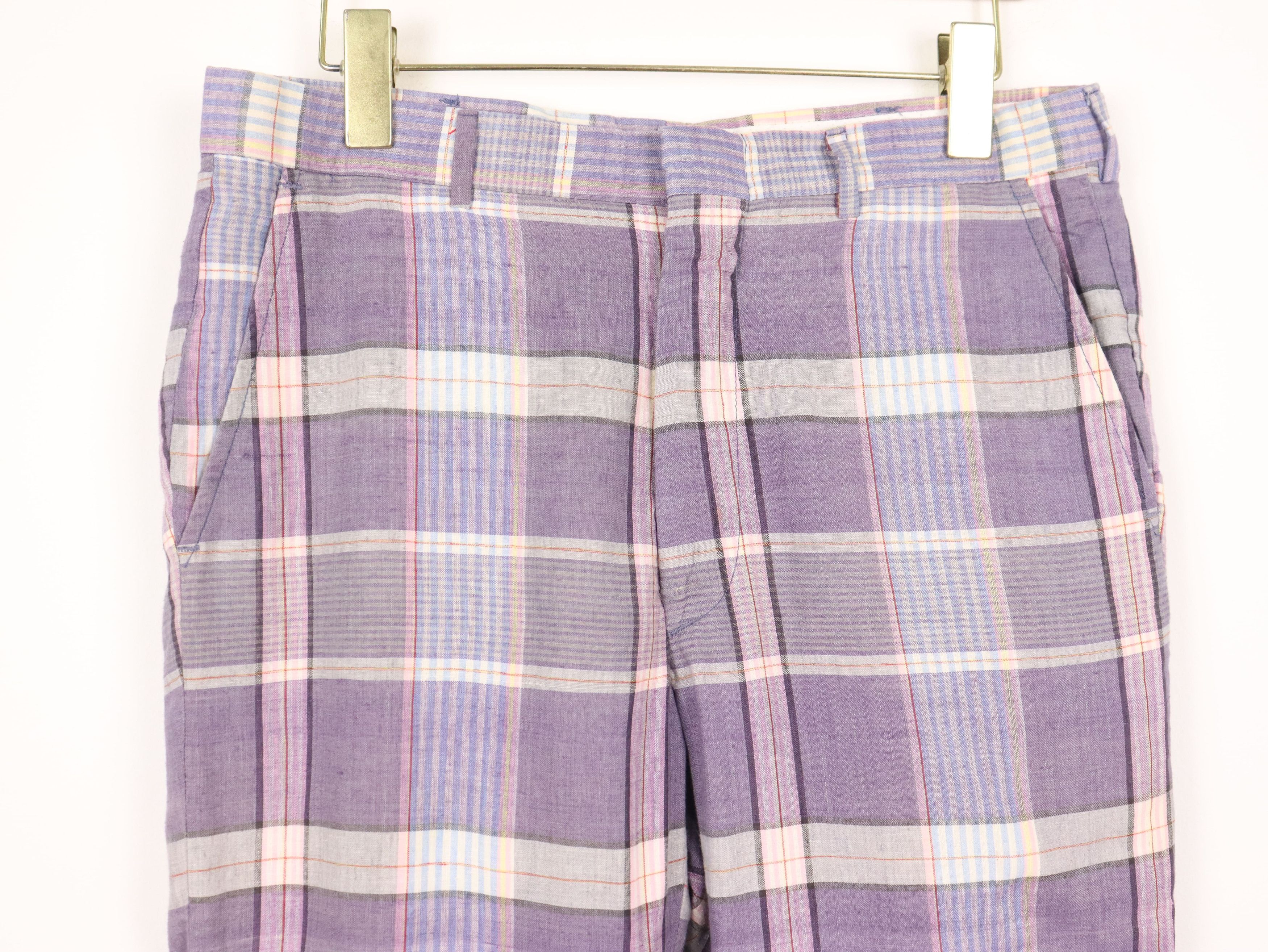Vintage Vintage The Wilger Company Plaid Talon Pant Size US 30 / EU 46 - 3 Thumbnail