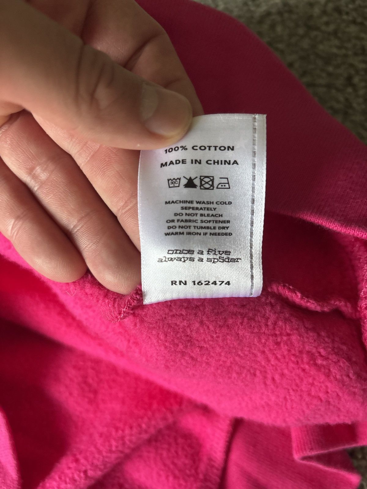 Sp5der Sp5der Pink Angel Number Hoodie Size US XXL / EU 58 / 5 - 9 Thumbnail