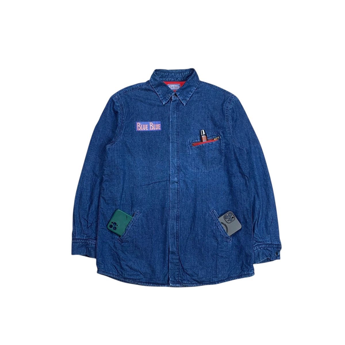 Blue Blue Japan Blue Blue Japan Logo Patch Denim Work Jacket Size US L / EU 52-54 / 3 - 5 Thumbnail