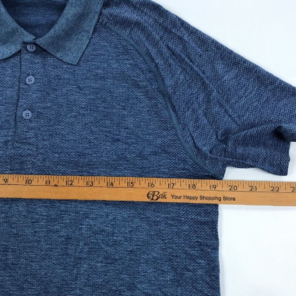 Lululemon Lululemon Polo Shirt Men's M Blue Heather Short Sleeve Size US M / EU 48-50 / 2 - 5 Thumbnail