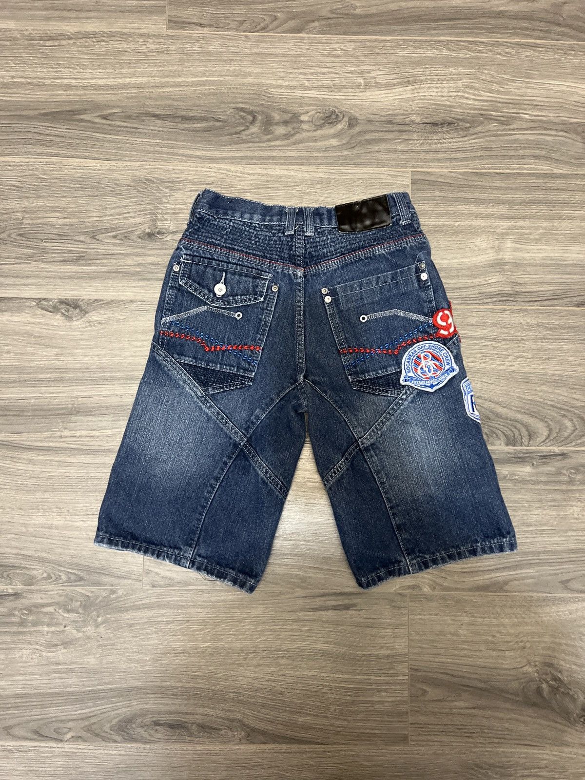 Rocawear × Vintage Crazy Y2K Rocawear patched Jean shorts jorts Size US 26 / EU 42 - 1 Thumbnail