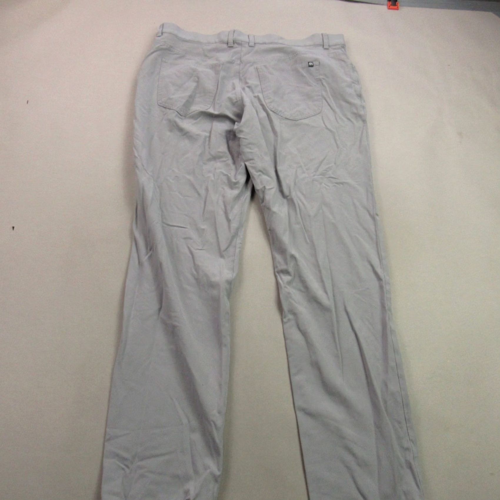 TravisMathew travis mathew Pants Mens 35 Chino Pockets Gray Straight Fit Golf Casual Shirt? Size US 30 / EU 46 - 4 Thumbnail