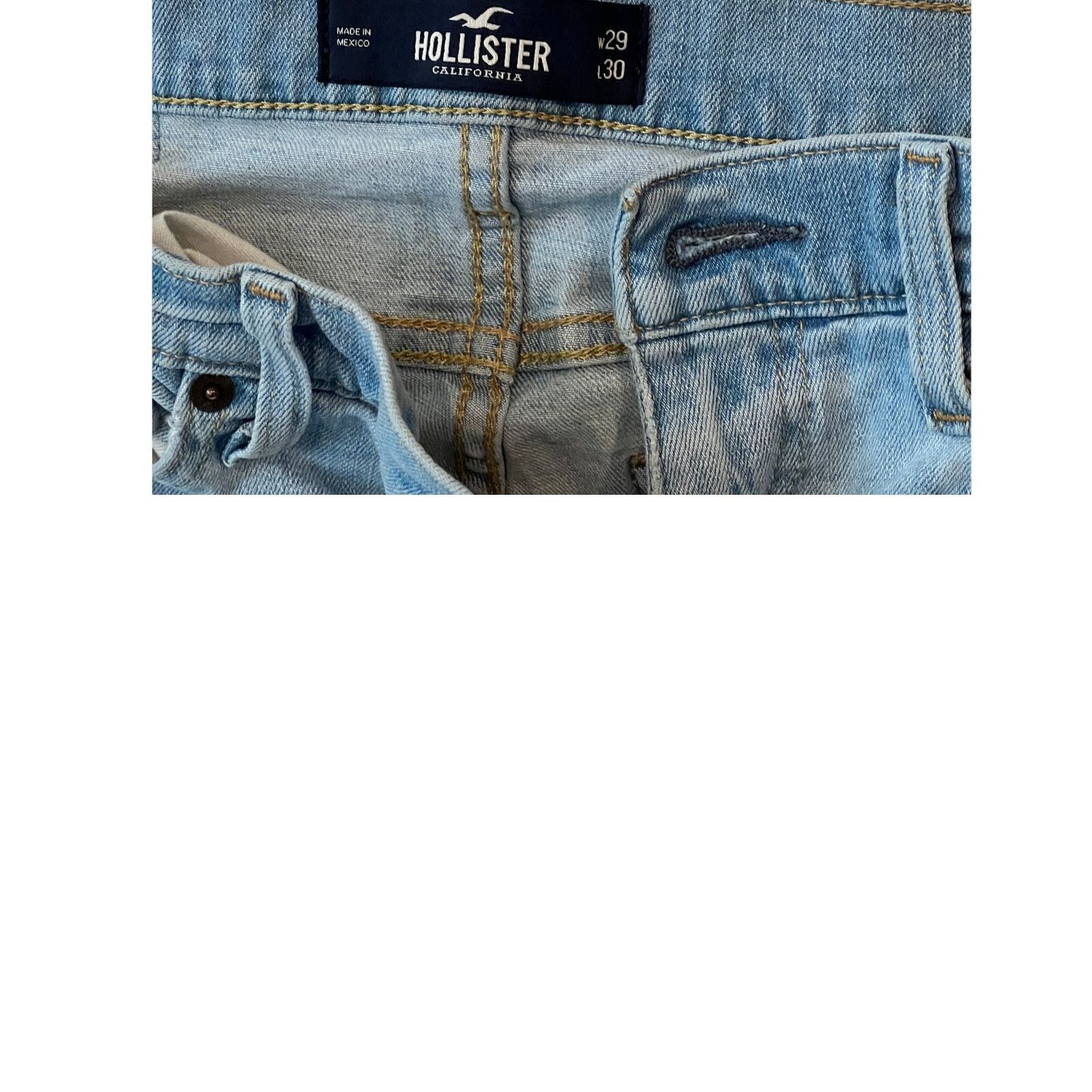Hollister Hollister Mens Skinny Jeans Mens 29x30 Size US 29 - 2 Thumbnail