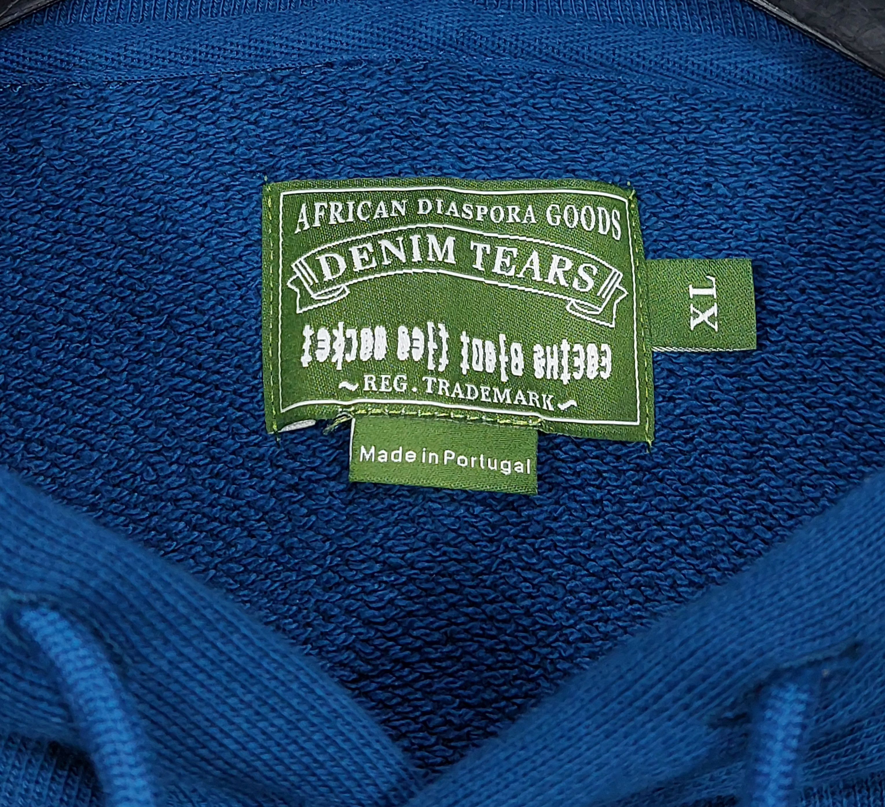Cactus Plant Flea Market × DENIM TEARS x CPFM cotton wreath hoodie - blue XL Size US XL / EU 56 / 4 - 3 Thumbnail