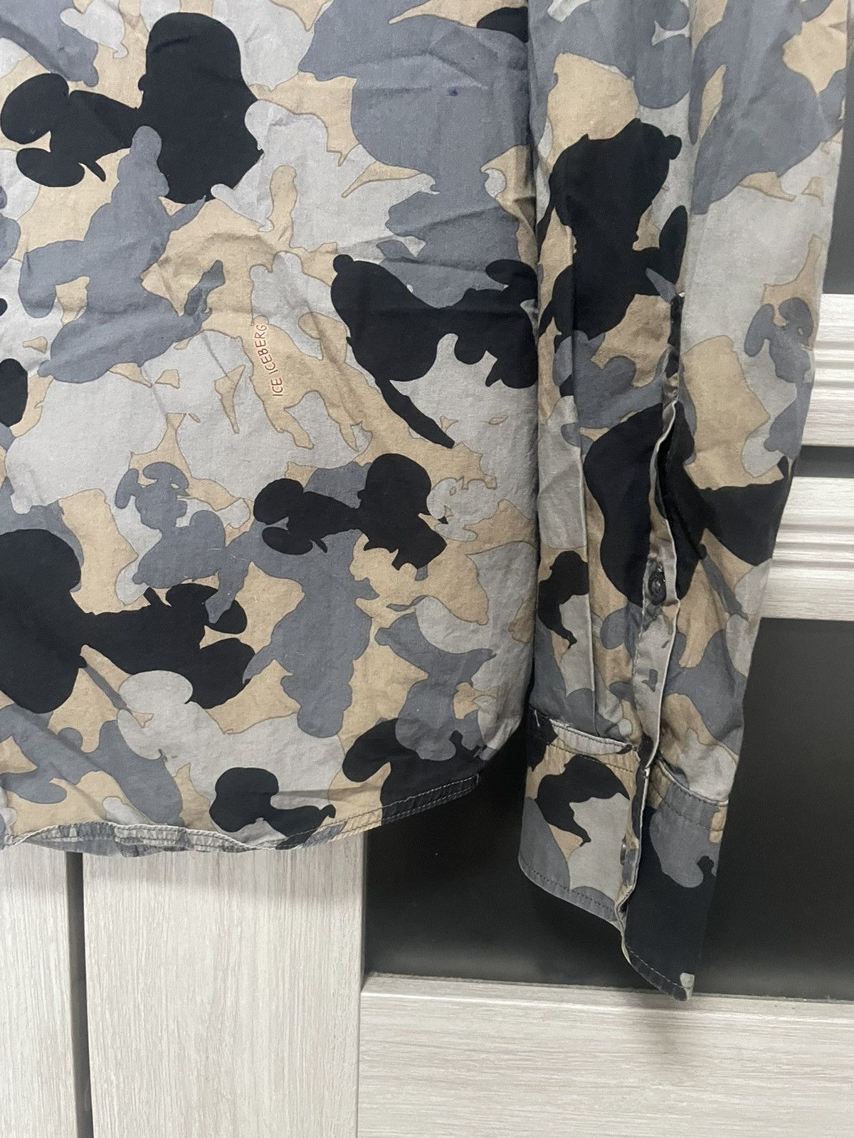 Iceberg × Peanuts Iceberg Snoopy Monogram Shirt Camo Logo Longsleeve Ice Size US XL / EU 56 / 4 - 5 Thumbnail