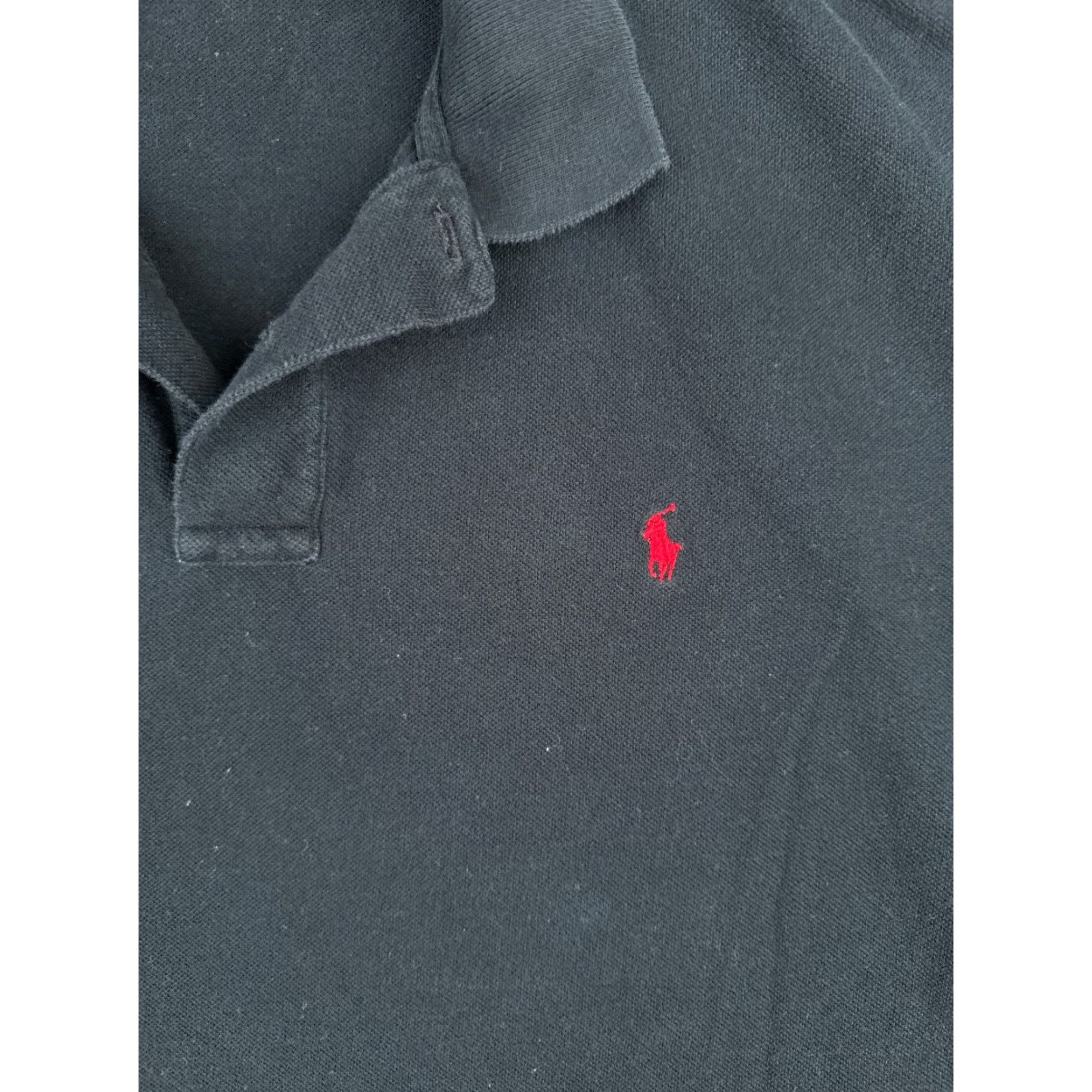 Ralph Lauren VINTAGE Polo Ralph Lauren Shirt Men 2XL Black 100% Cotton Long Sleeve, Polo Shirt, Ralph Lauren, Casual, Golf, 90s Style, Mens Size US XXL / EU 58 / 5 - 6 Thumbnail