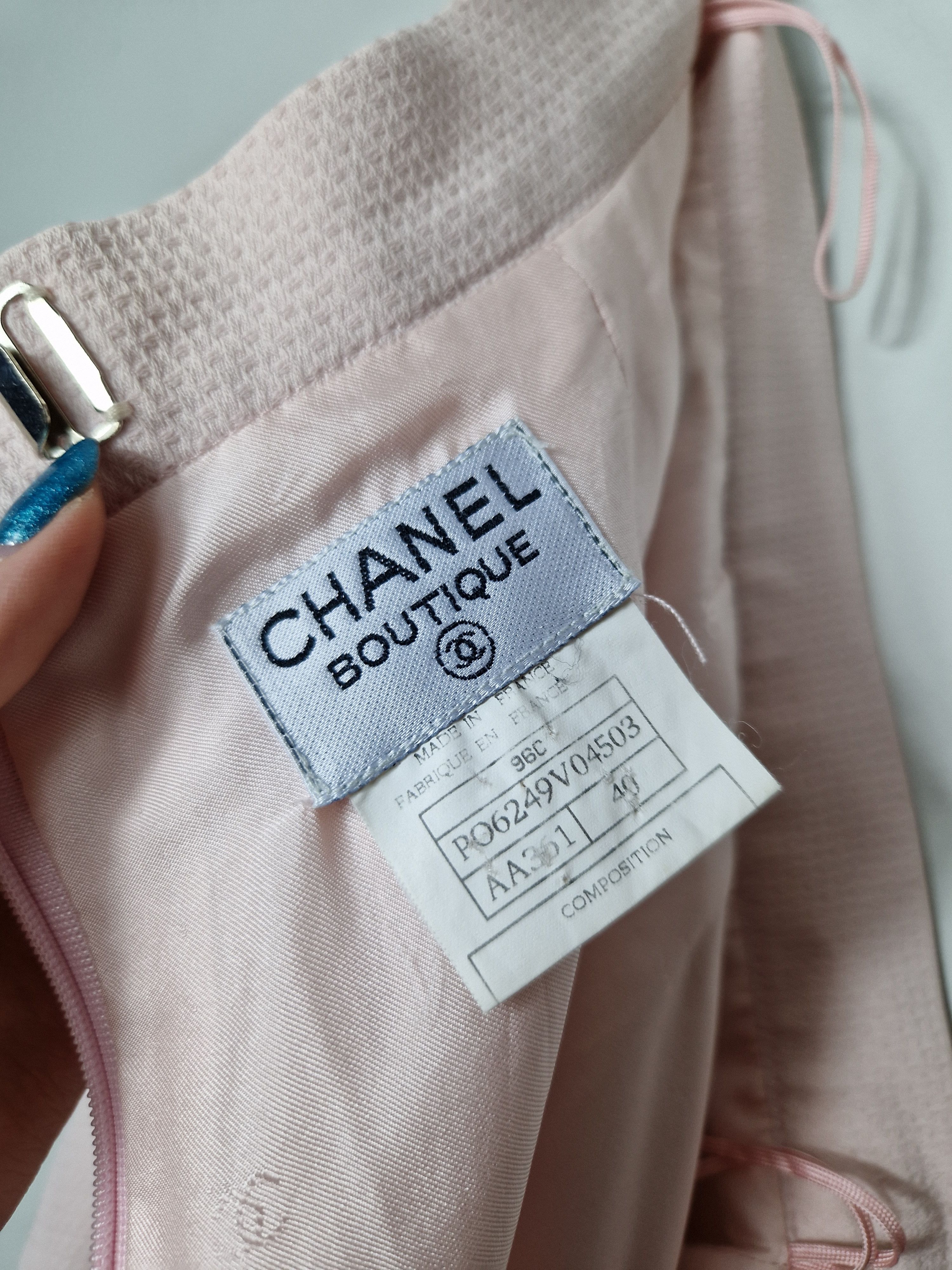 Chanel CHANEL BY KARL LAGERFELD pink mini skirt Size 26" / US 2 / IT 38 - 11 Thumbnail