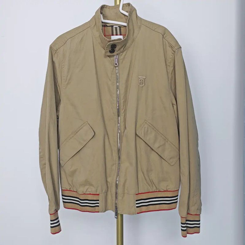 Burberry Burberry Women's Khaki Cotton Jacket for Spring Size L / US 10 / IT 46 - 1 Thumbnail
