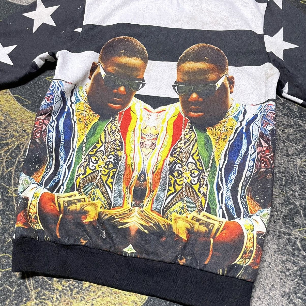 Rap Tees × Vintage 💥Notorious B.I.G Biggie Rapp Icon Overprint Sweatshirt Size US S / EU 44-46 / 1 - 3 Thumbnail