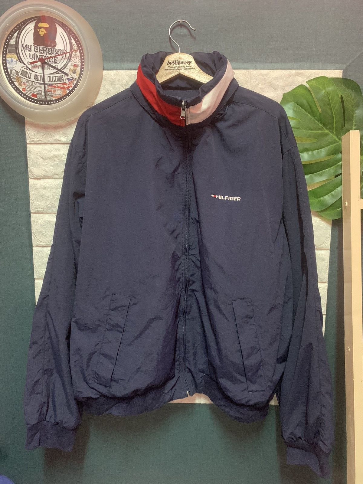 Tommy Hilfiger RARE!! Bomber Jacket TOMMY HILFIGER Size US L / EU 52-54 / 3 - 1 Thumbnail