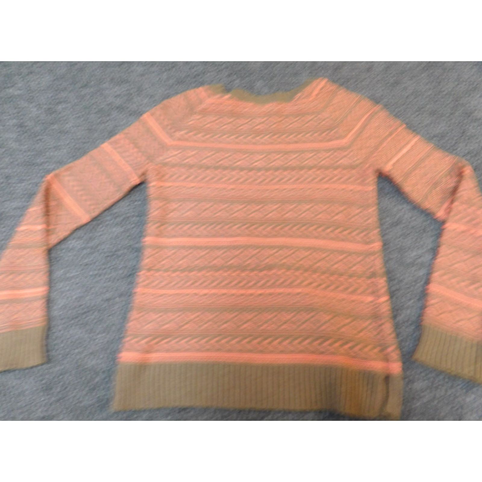 Old Navy Old Navy Sweater L Blue Multicolor Cable-Knit Crew Neck Pullover Size L / US 10 / IT 46 - 5 Thumbnail