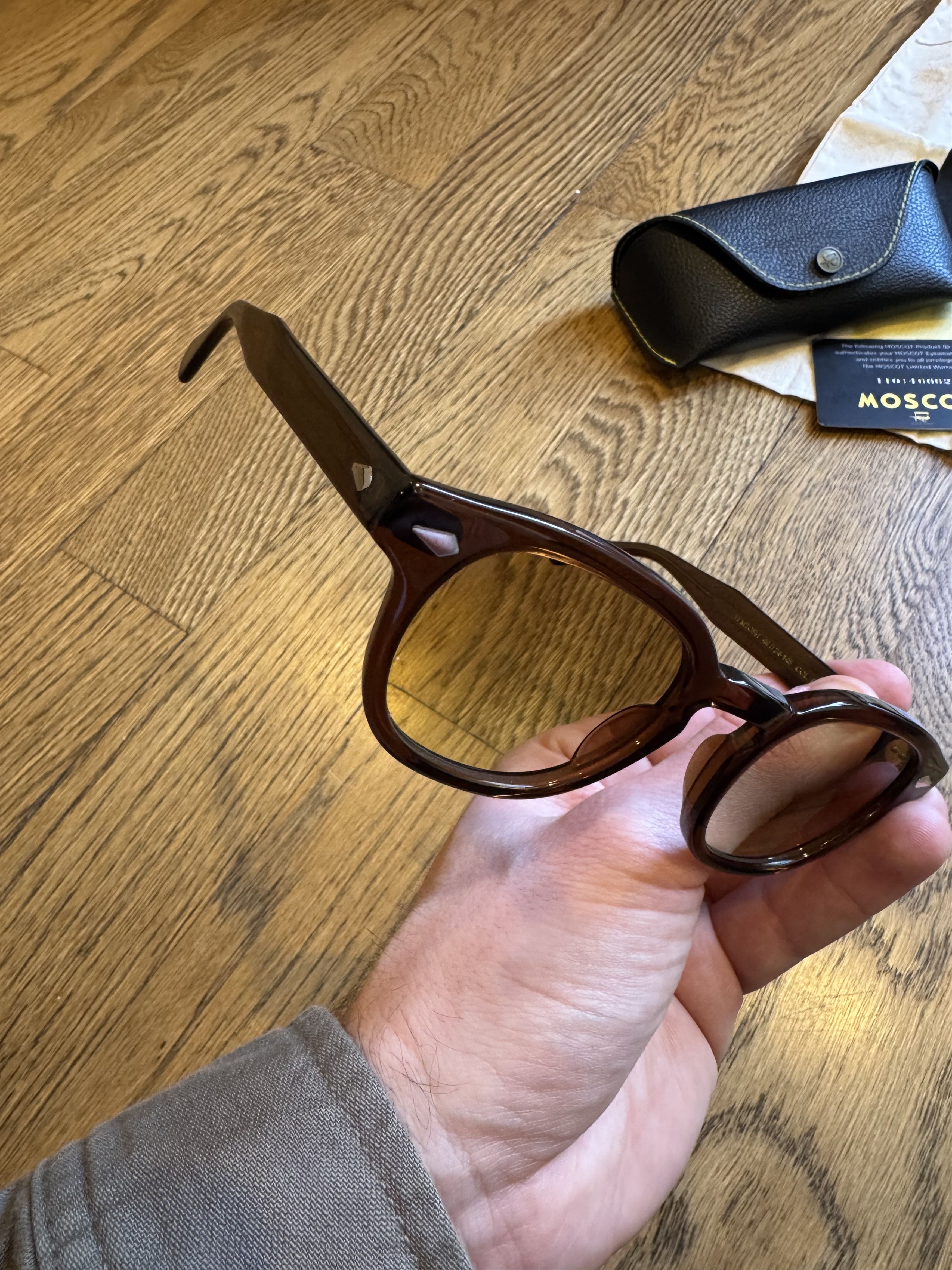 Moscot Moscot Lemtosh Monochrome Brown Sunglasses 46 mm (Average) Size ONE SIZE - 2 Thumbnail
