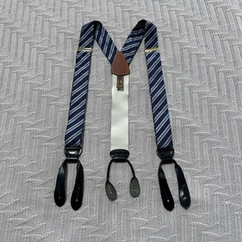 Trafalgar Trafalgar blue striped suspenders Size ONE SIZE - 1 Thumbnail