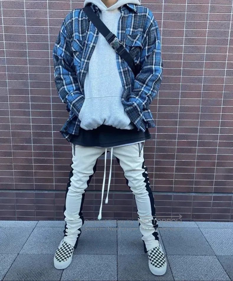 Fear of God fear of god 5th school pants white and black bilateral col Size US 28 / EU 44 - 9 Thumbnail