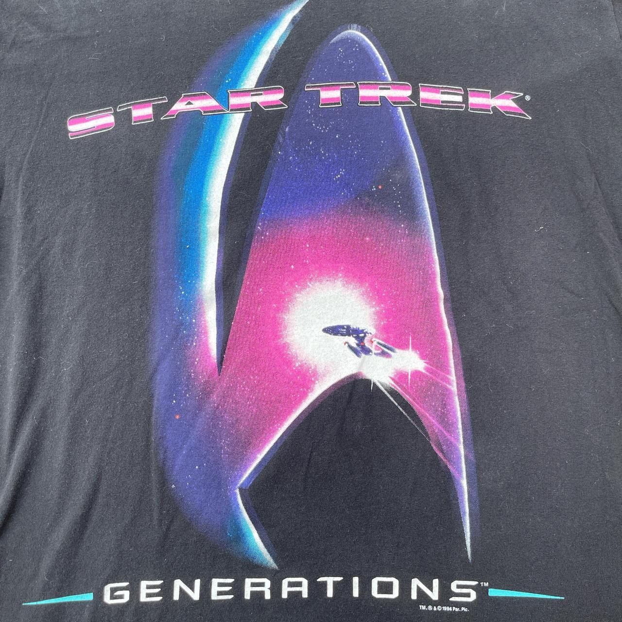 Vintage Vintage 90s startrek generations Rare Sci-FI movie tee Size US XL / EU 56 / 4 - 2 Thumbnail