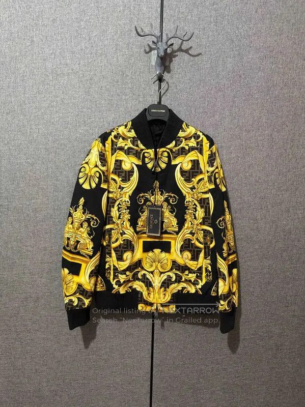 Fendi Fendi Colorful Cotton Printed Men's Jacket . Size US M / EU 48-50 / 2 - 1 Thumbnail