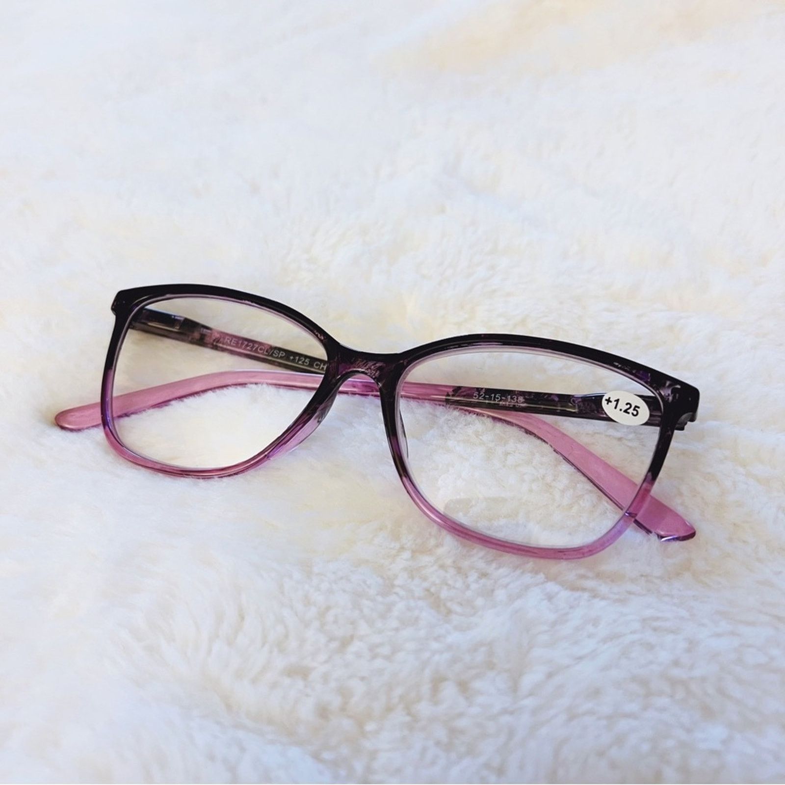 Other Eli Light Purple & Black Two Tone Reader Glasses Size ONE SIZE - 7 Thumbnail