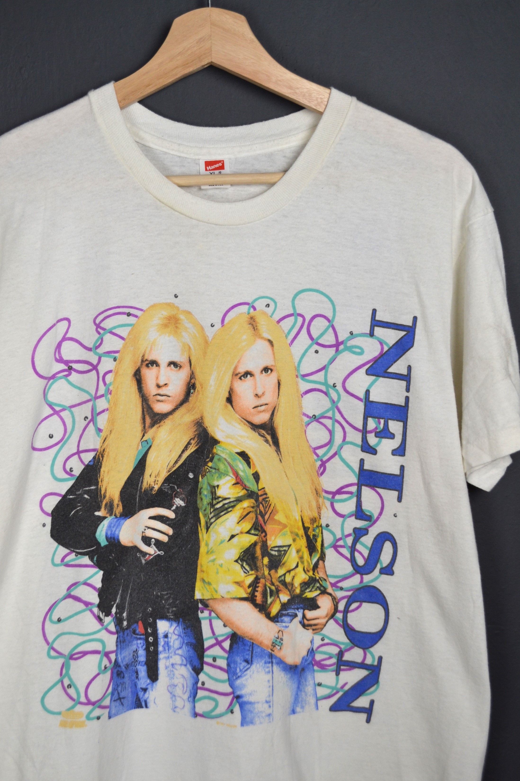 Band Tees Vintage 1991 Nelson Band Tour T-Shirt Size XL Size US XL / EU 56 / 4 - 1 Thumbnail