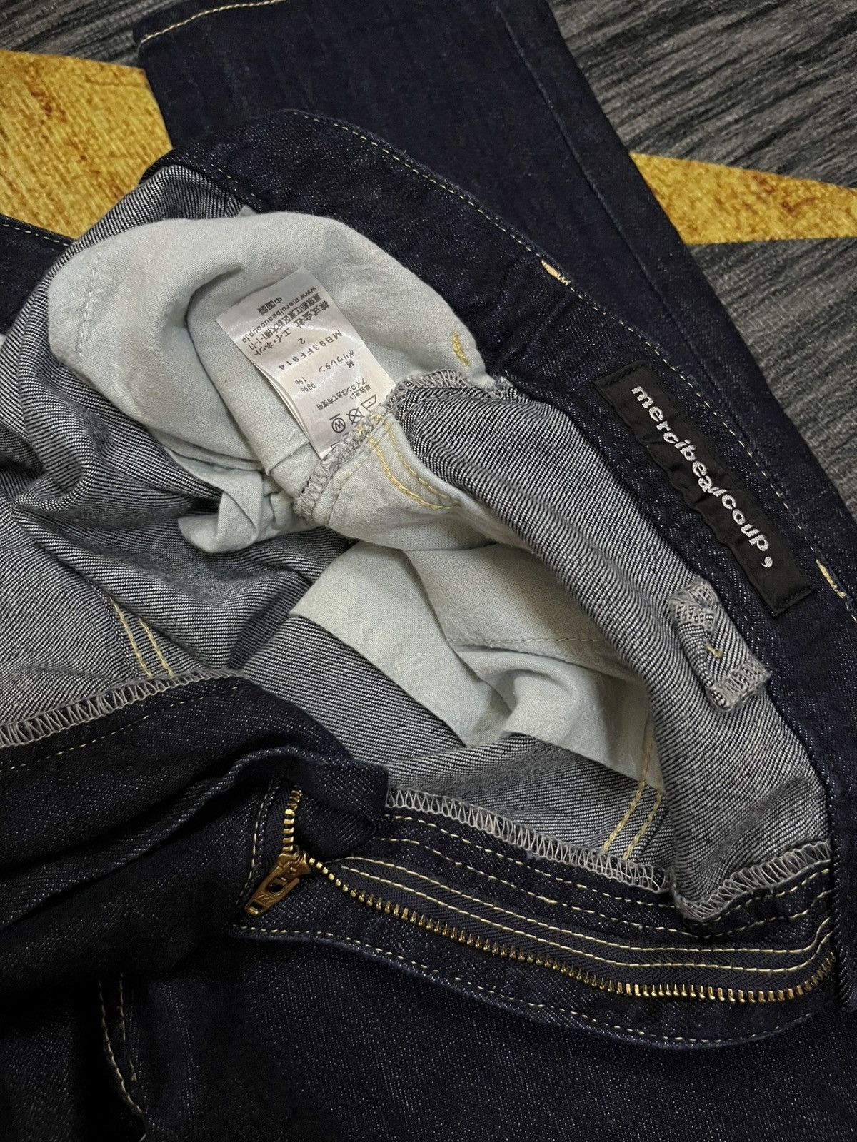 Issey Miyake 2000s mercibeaucoup dark indigo skinny stretch #D3 Size US 29 - 8 Thumbnail