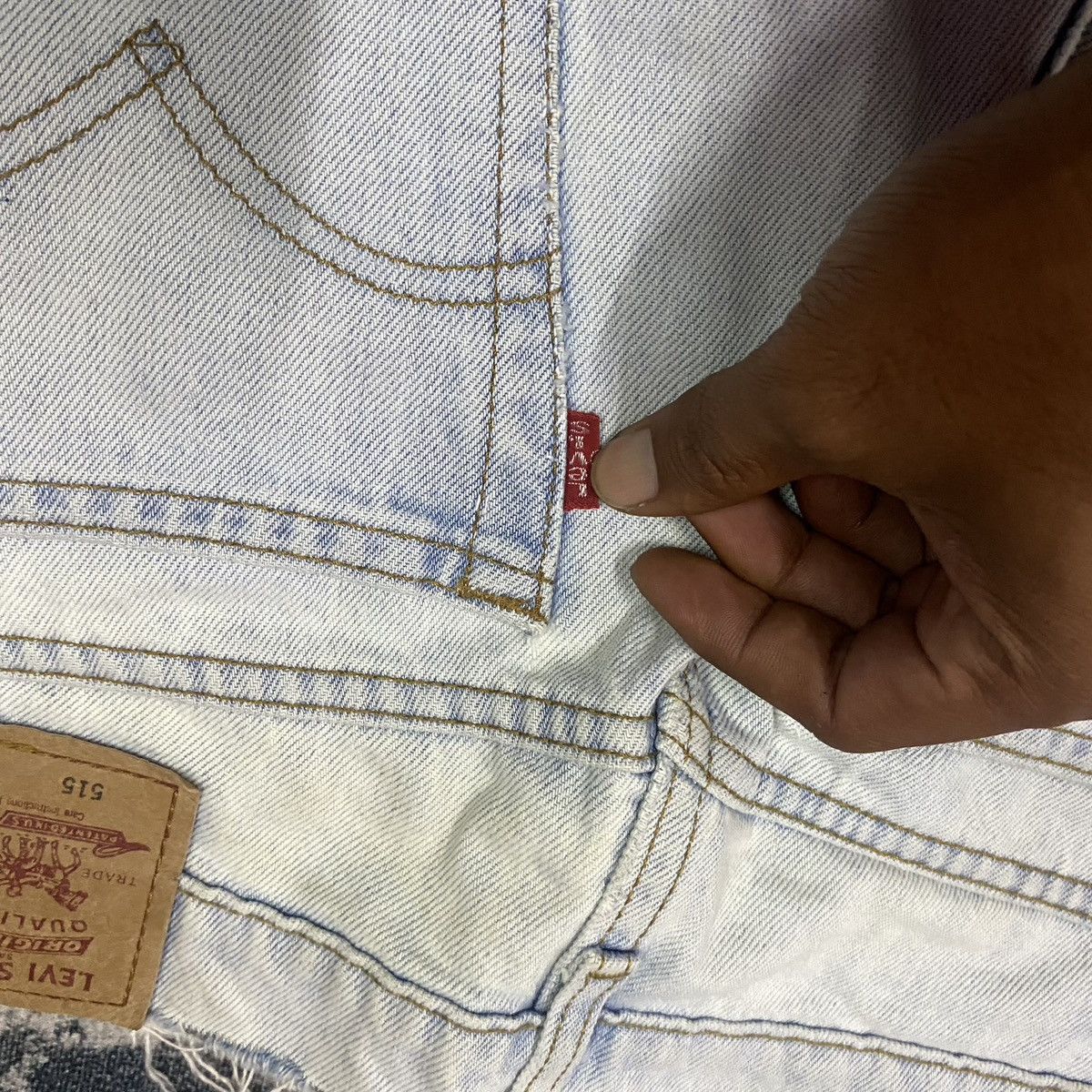 Levi's × Vintage Vintage 90s Levis 515 Light Washed Denim Jeans Size US 29 - 10 Thumbnail