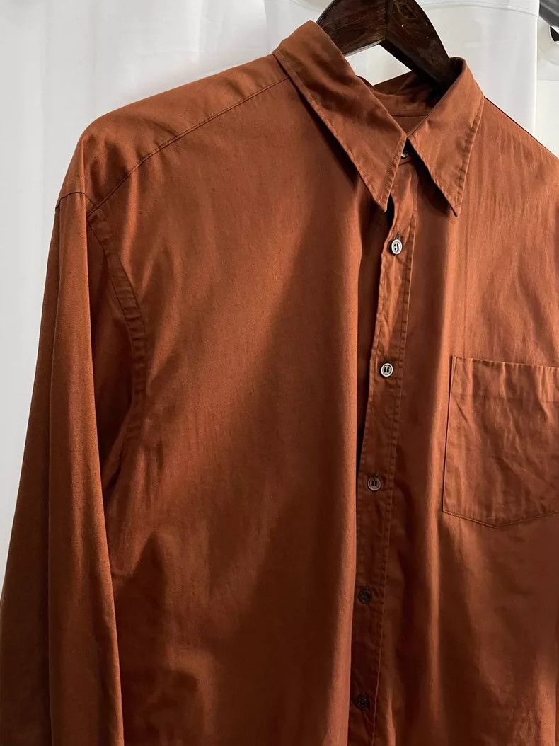 Comme des Garcons Comme des Garcons size os Medieval Orange Long Sleeve Shir Size US M / EU 48-50 / 2 - 3 Thumbnail