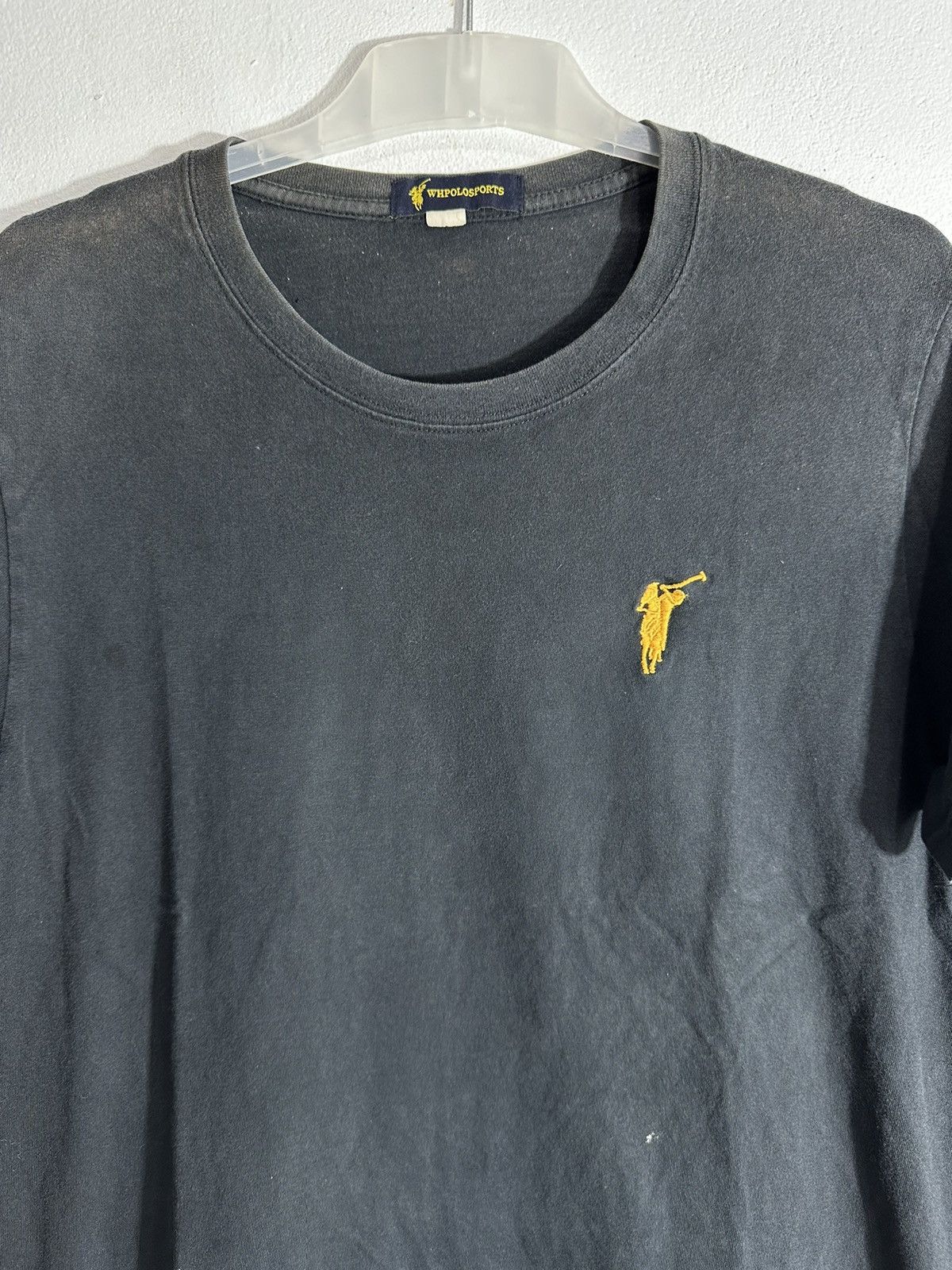 Polo Ralph Lauren × Ralph Lauren × Vintage Trashed Faded WHPOLOSPORTS t-shirt tee basic yellow logo Size US M / EU 48-50 / 2 - 3 Thumbnail