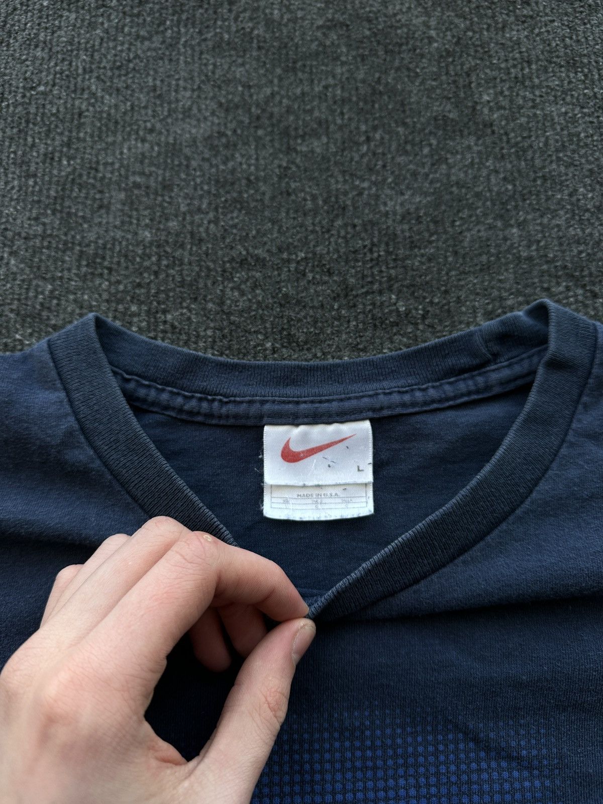 Nike NIKE 🚨 USA BIG LOGO BLUE BOXY TEE Y2K SHORT SLEEVE Size US L / EU 52-54 / 3 - 5 Thumbnail