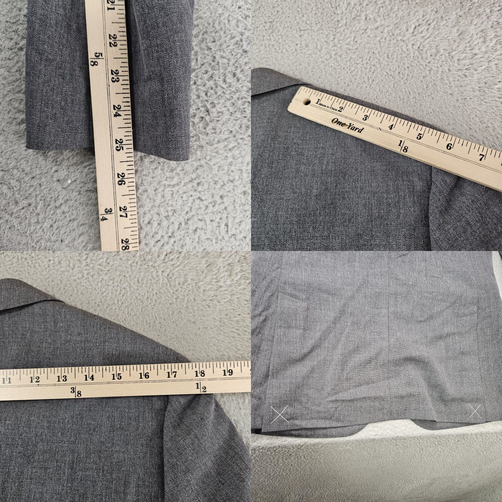 J.Crew J. Crew Blazer Mens 38R Gray Wool Tollegno 1900 Ludlow Traveler Suit Jacket Size 38R - 9 Thumbnail