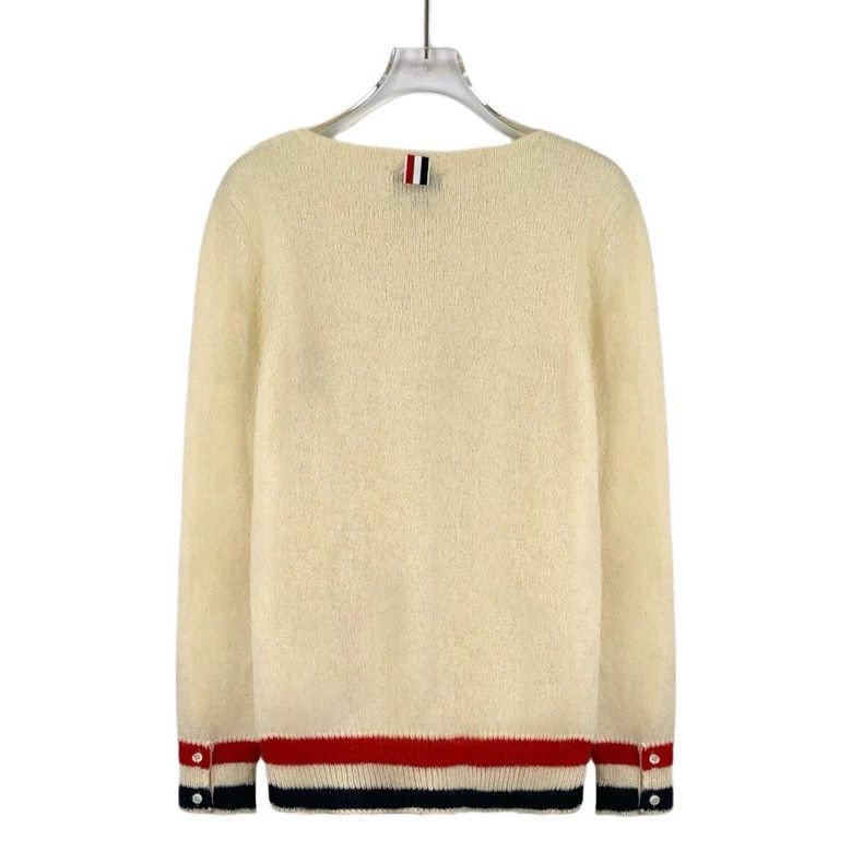 Thom Browne Thom Browne Wool round neck long sleeve knit sweater Size US XS / EU 42 / 0 - 2 Thumbnail