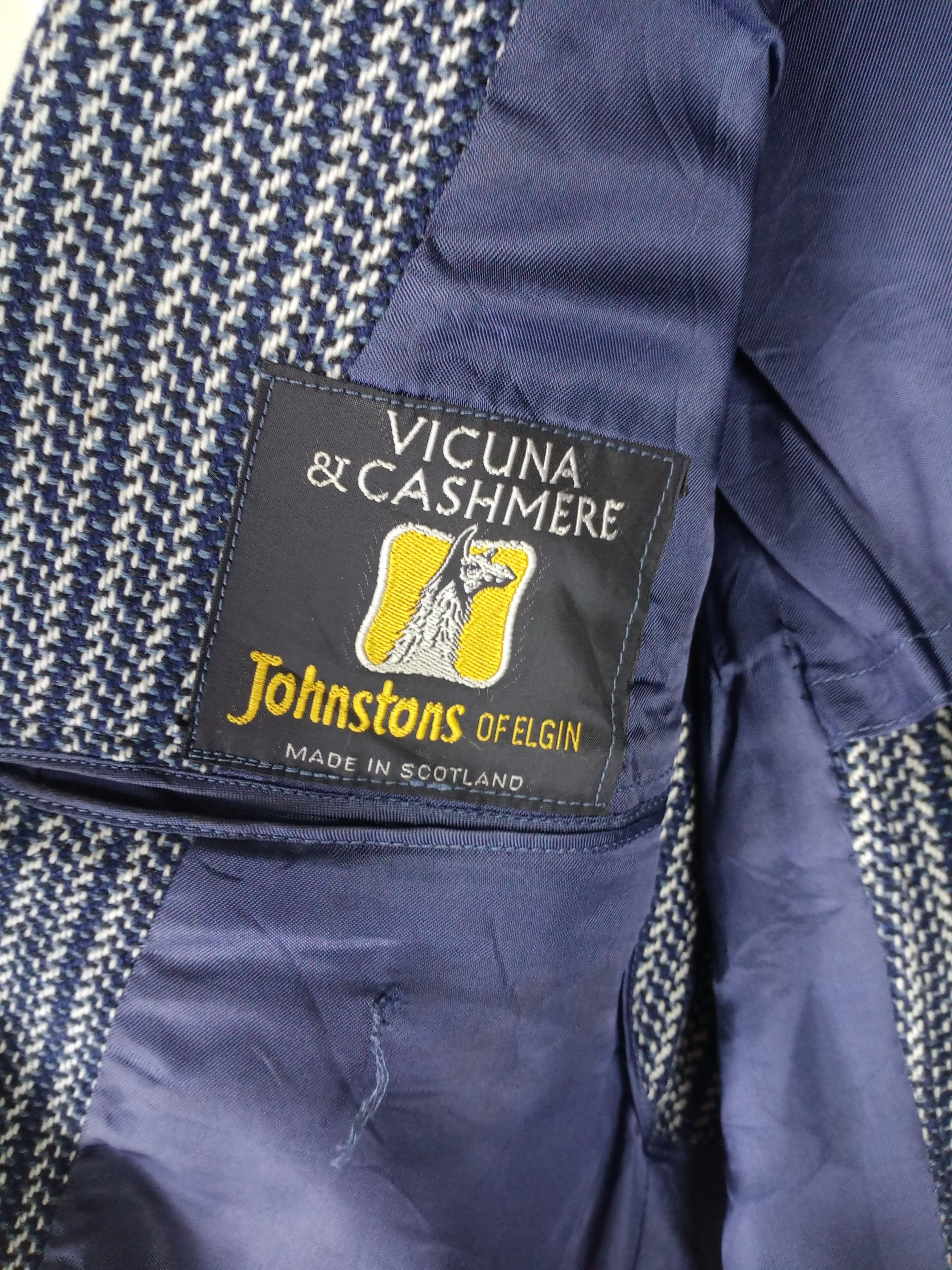 Johnstons Of Elgin Rare Vintage Johnston of Elgin Cashmere Wool Blazer Size US L / EU 52-54 / 3 - 4 Thumbnail