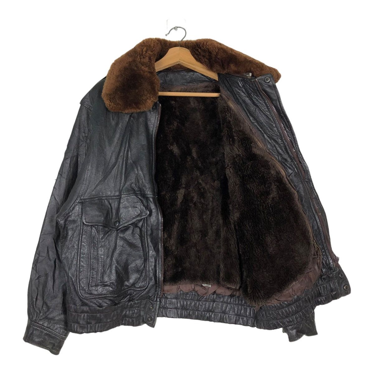 Japanese Brand 🔥VINTAGE BIKER LEATHER JACKET GARGON ISSEY MIYAKE FUR COLLAR Size US M / EU 48-50 / 2 - 12 Thumbnail