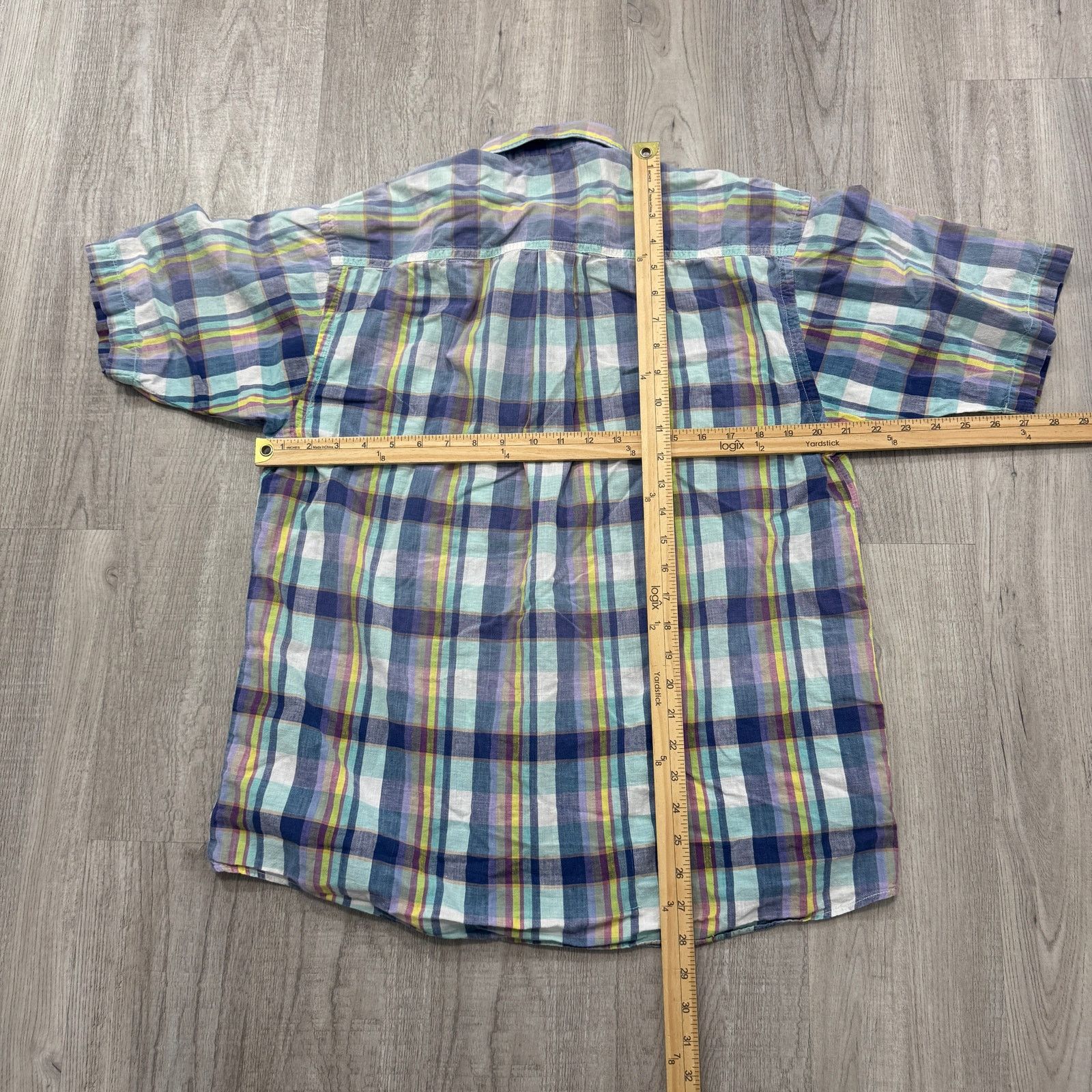 Vintage Vintage Van Heusen Short Sleeve Button Shirt Medium 90s Size US M / EU 48-50 / 2 - 6 Thumbnail