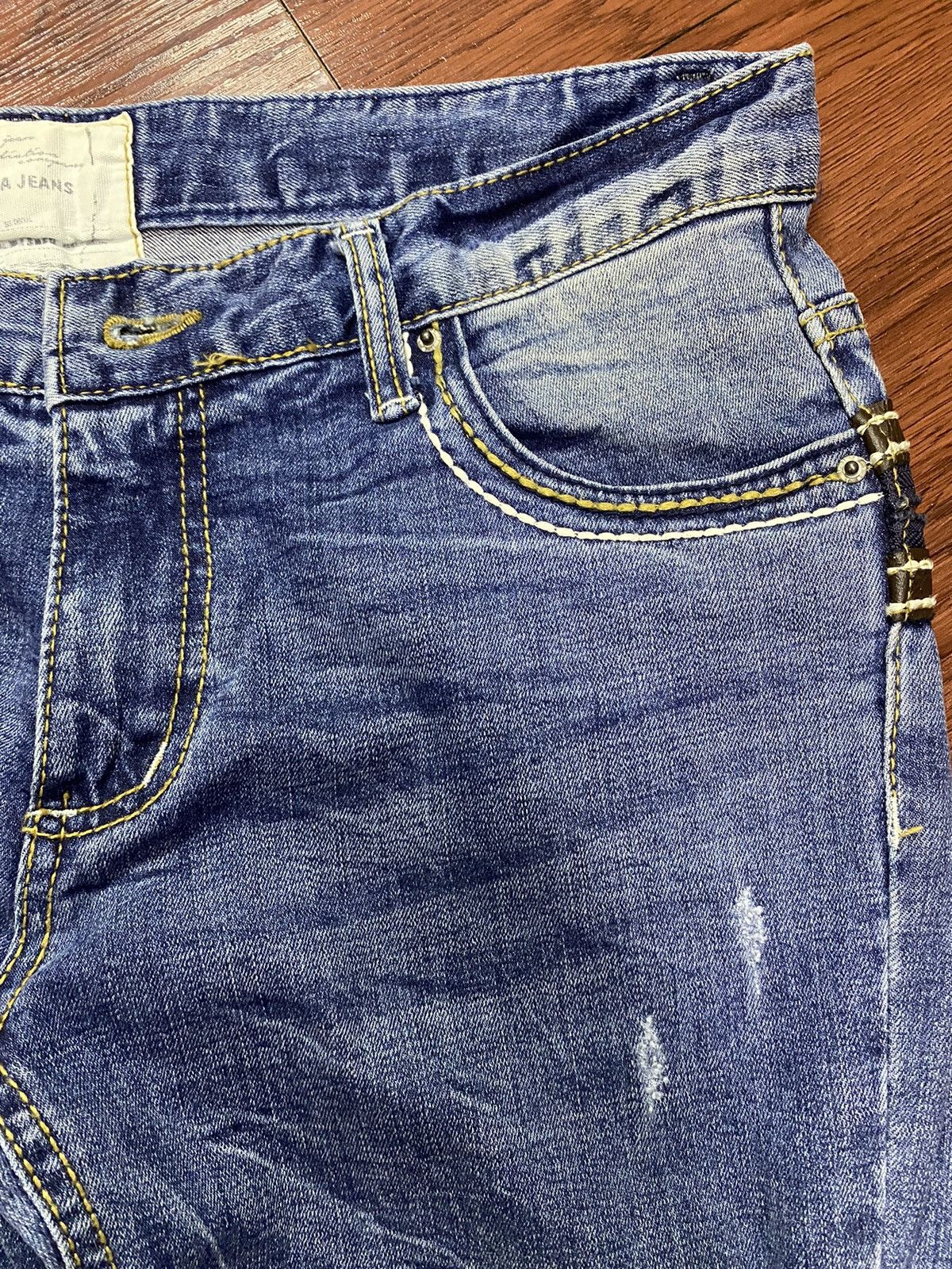 Japanese Brand Japanese Brands Lolita Y2K Distressed Skinny Jeans Size US 32 / EU 48 - 8 Thumbnail