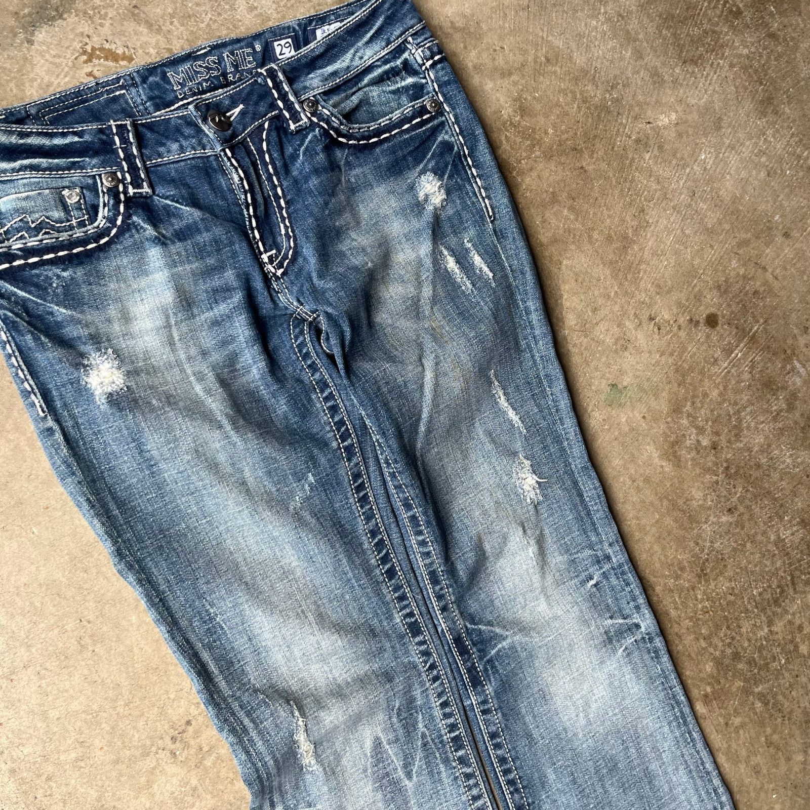 Vintage VINTAGE MISS ME BOOTCUT JEANS 29X31 Y2K 00S Size 29" - 4 Thumbnail