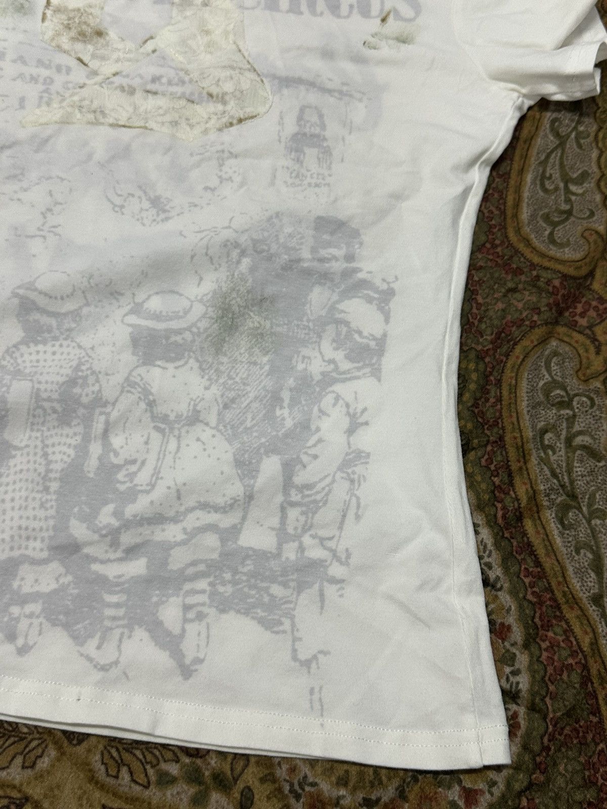 John Galliano S/S 1997 John Galliano “The Circus Collection” Dirty T-Shirt Size S / US 4 / IT 40 - 9 Thumbnail