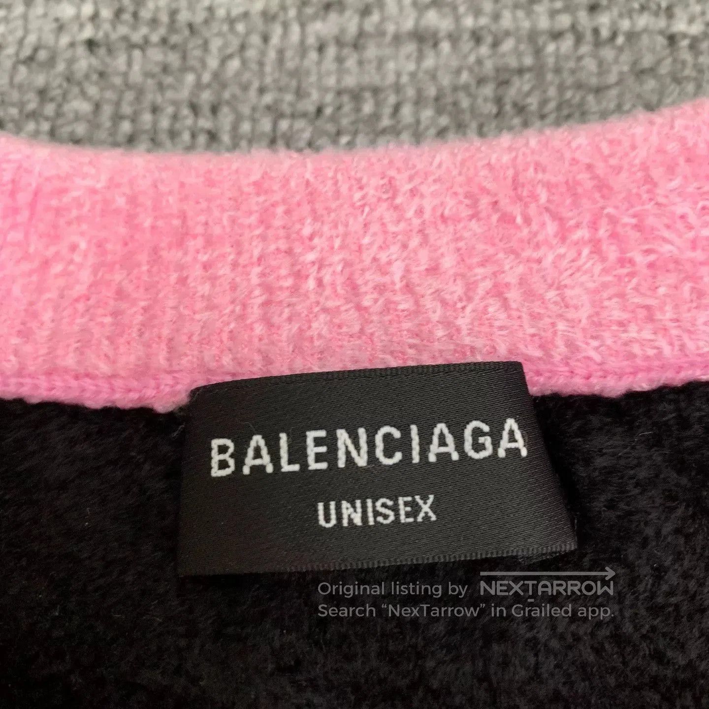 Balenciaga Balenciaga Pink Heart Sweater M Size. Size M / US 6-8 / IT 42-44 - 4 Thumbnail