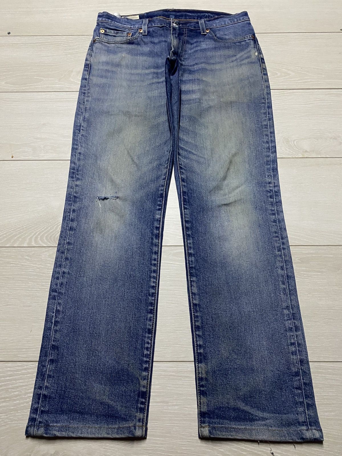 Levi's Vintage Levis 511 Big E Blue Wash Slim Fit Jeans Size US 30 / EU 46 - 1 Thumbnail