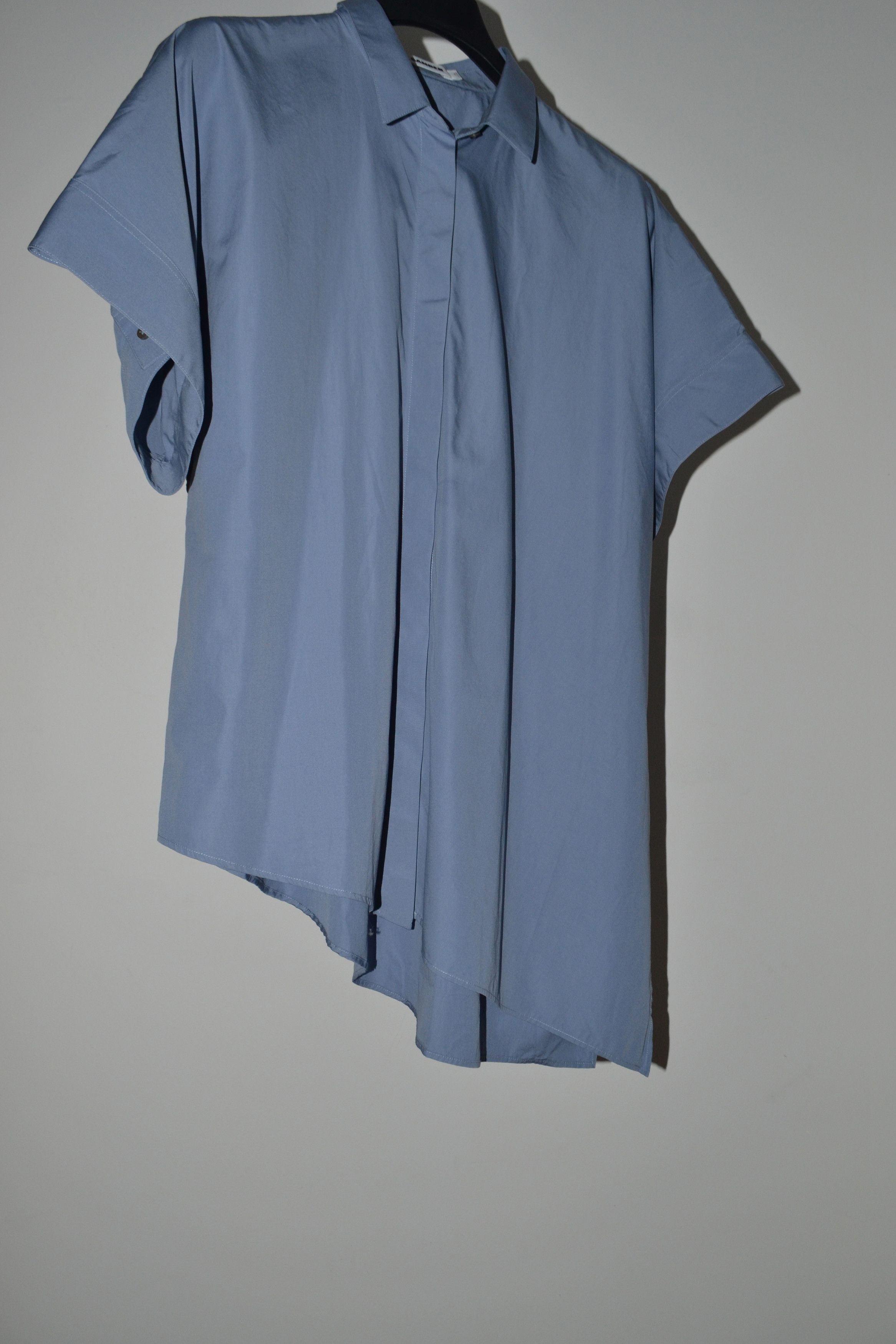 Jil Sander SS2018 Asymmetric Button Up Shirt Size US M / EU 48-50 / 2 - 2 Thumbnail