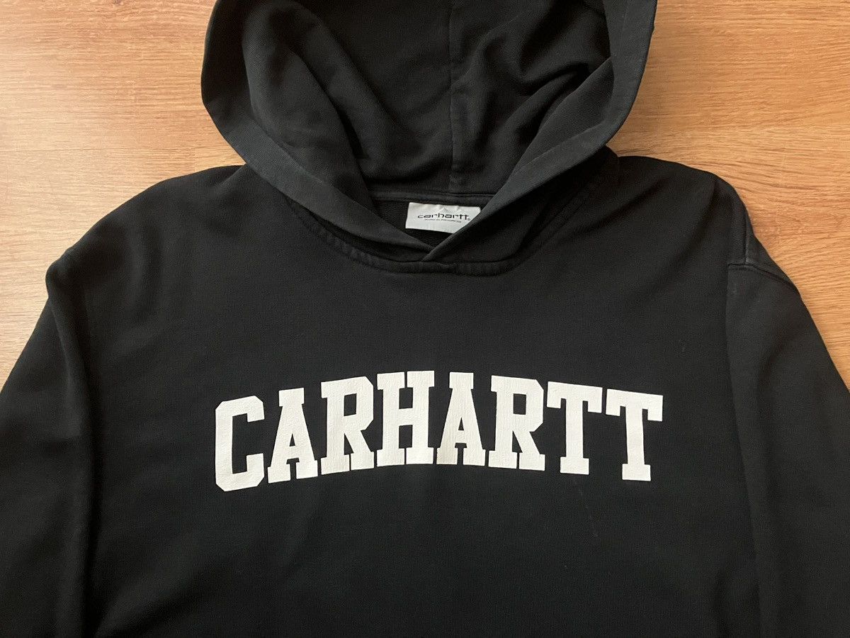 Carhartt × Carhartt Wip Black Carhartt Oversize Hooded College Sweat Hoodie Size L Size US L / EU 52-54 / 3 - 3 Thumbnail